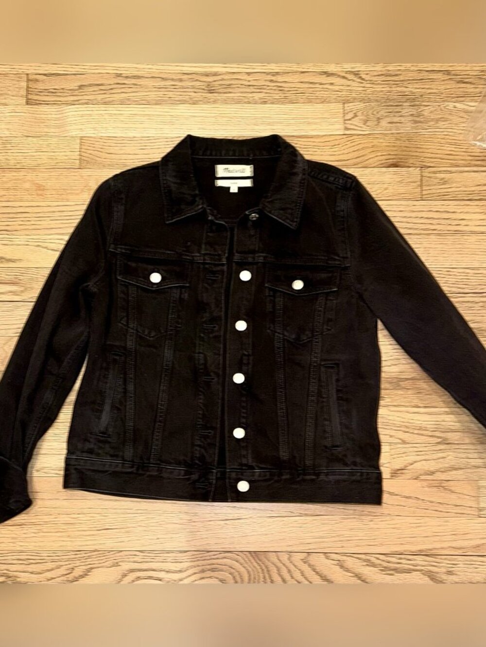 Madewell Classic Jean Jacket Washed Black L